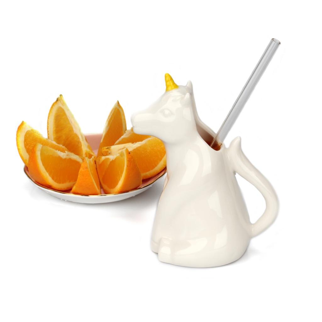 Novelty Unicorn Water Pot Small Ceramic Jug Mini Kettle For Children Kids Boys and Girls