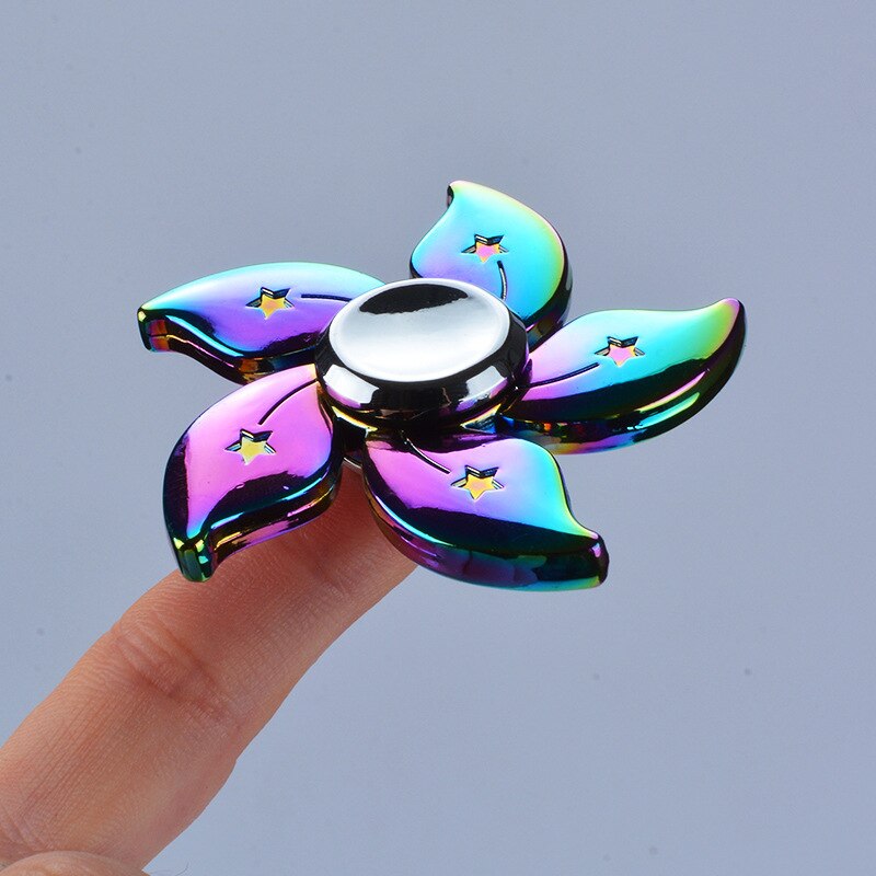 Halloween Rainbow Rainbow Bauhinia Flower Star Fidget Spinner Hand Spinner For Focus Reduce Autism ADHD Stress Toys