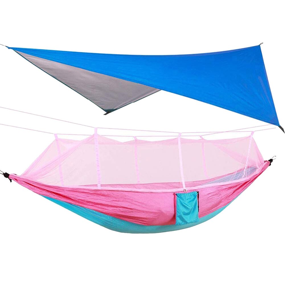 Portable Outdoor Camping Jungle Swing Hammock Mosquito Net Canopy Hanging Bed