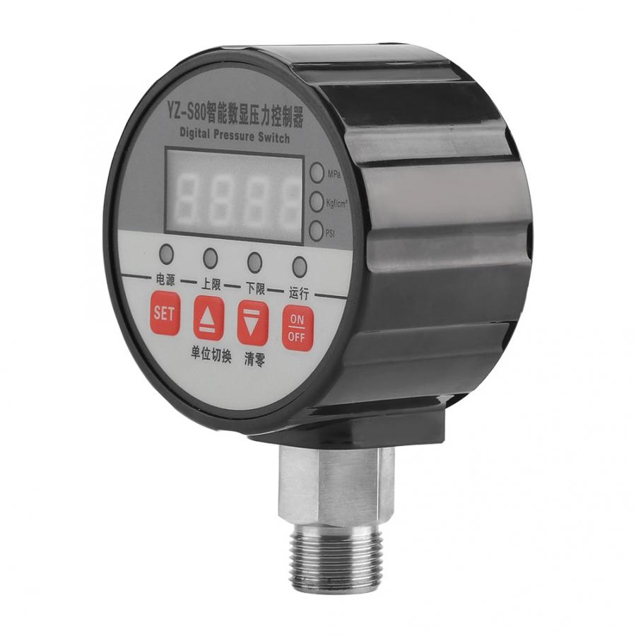 220v digitale trykkregulatorer 0-2 mpa 0.5% fs nøyaktighet for vannpumpe luft 1
