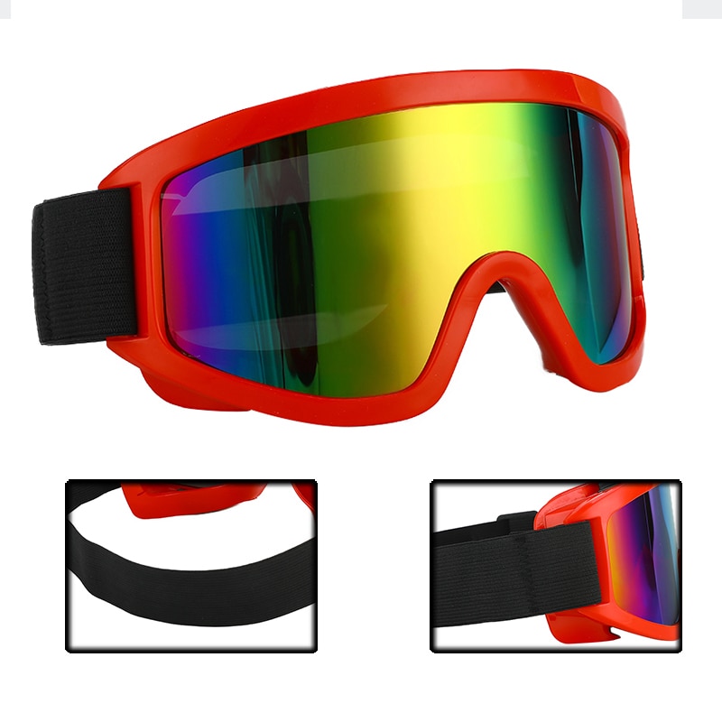 Outdoor Windproof Skiing Glasses Ski Goggles Double Layers Lens Anti-fog Men Women Snow Goggles 11 Colors