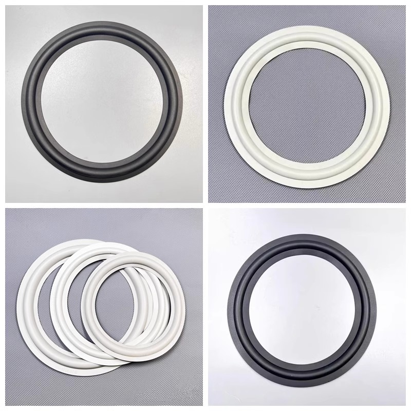 2x6,5"/7"/8" calowy głośnik gumowy składany pierścień krawędziowy naprawa głośnika niskotonowego boczne koło otaczać części zamienne 153mm-195mm/6,02"-7,68"