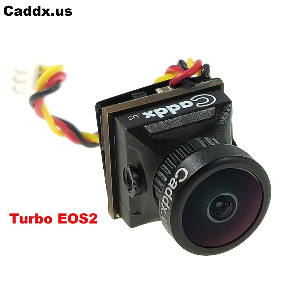 Caddx turbo eos 2 1200 tvl 2.1mm 1/3 cmos 16:9/4:3 mini fpv kamera med global wdr mikro cam ntsc/pal til rc drone