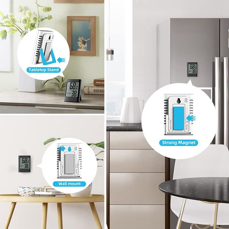 Humidity Gauge Indoor Thermometer Digital Hygrometer Battery Powered Thermometer And Humidity Gauge