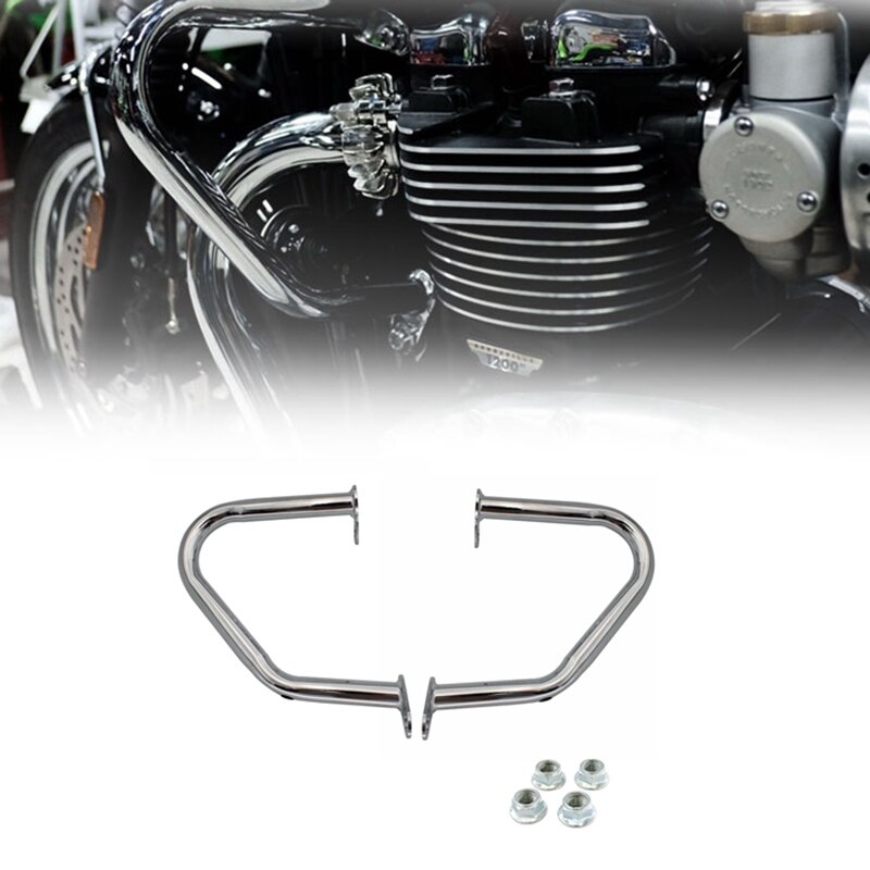 Dhbh-Motorfiets Bumper Motor Guard Crash Bars Voor Triumph Bonneville T100 T120 Bobber Thruxton 1200/R Straat Cup
