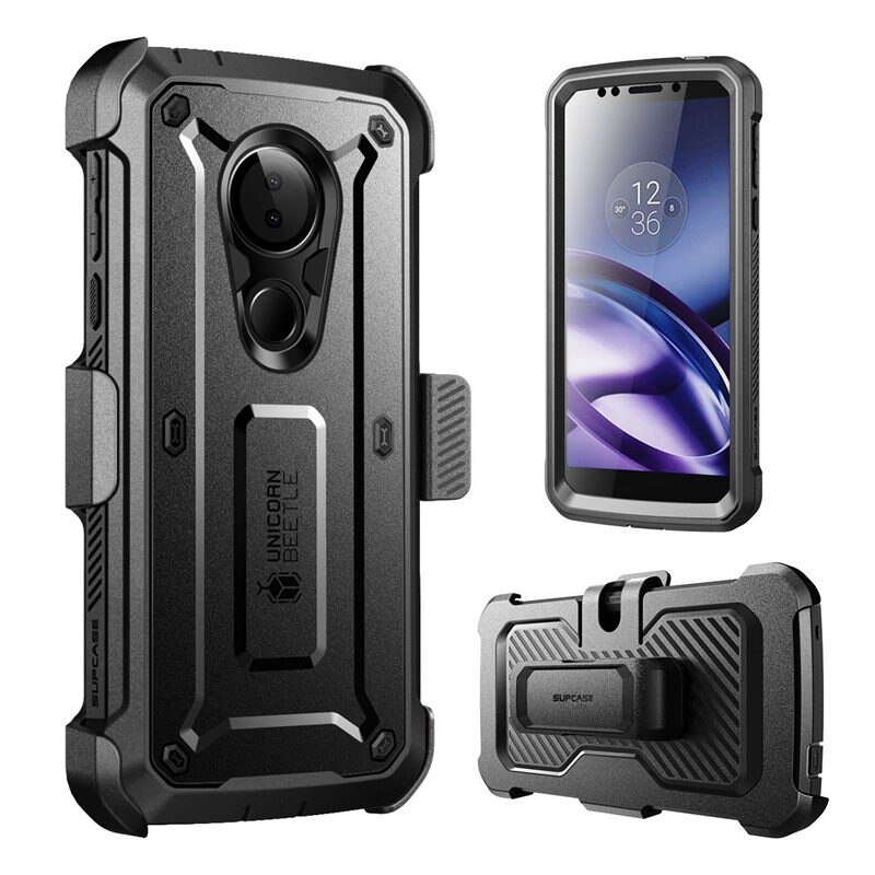 Fall Pro Moto G6abspielen SUPCASE UB Profi voll-Karosserie robust Halfter Startseite mit gebaut-in Bildschirm Schutz Pro Moto G6 abspielen Fall