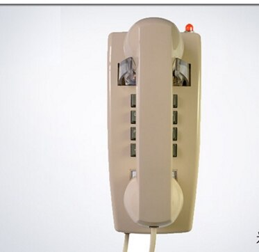 HA41T25 Muur Tepephone Machine Antieke Muur Vintage Antieke Telefoon: Beige