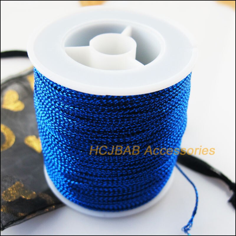 100 m/rollen Blau Gewinde 1mm Perlen Macrame Schnur Verknoten Schnübetreffend