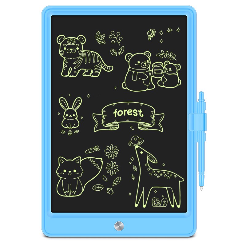 12 Inch LCD Writing Tablet Electronic Digital Electronic Graphics Drawing Board ultra-thin Drawing Tablet with pen: Blue
