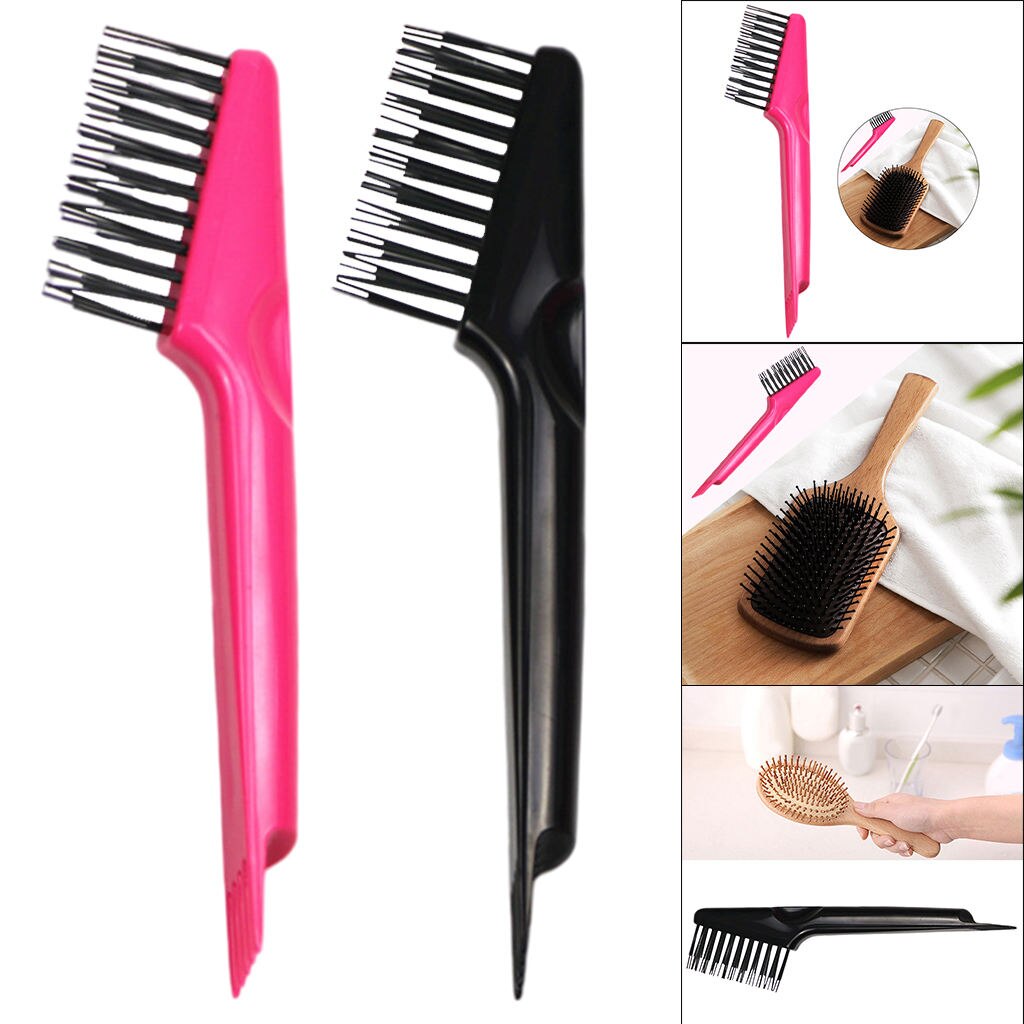Cepillo de limpieza de pelo de doble cabeza para salón de peluquería, cepillo de pelo embadurado, eliminador de rastrillo, artefacto Personal para el hogar