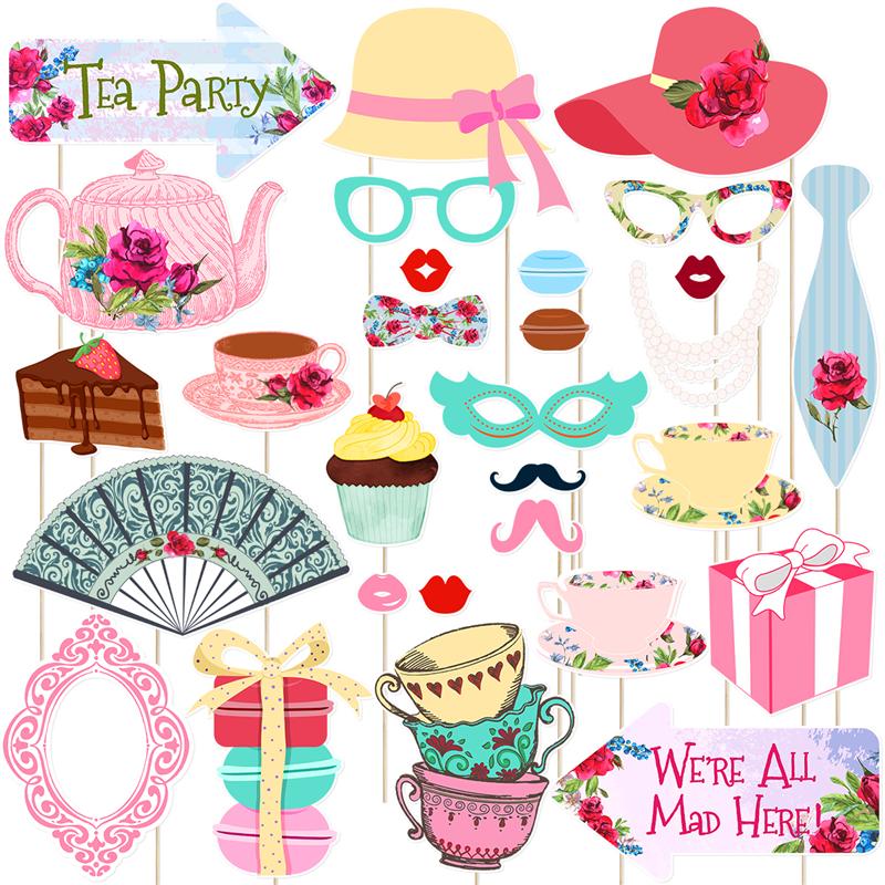 30 Pcs Funny Thee Party Photo Booth Props Party Accessoires Decoratie Gunsten Supplies
