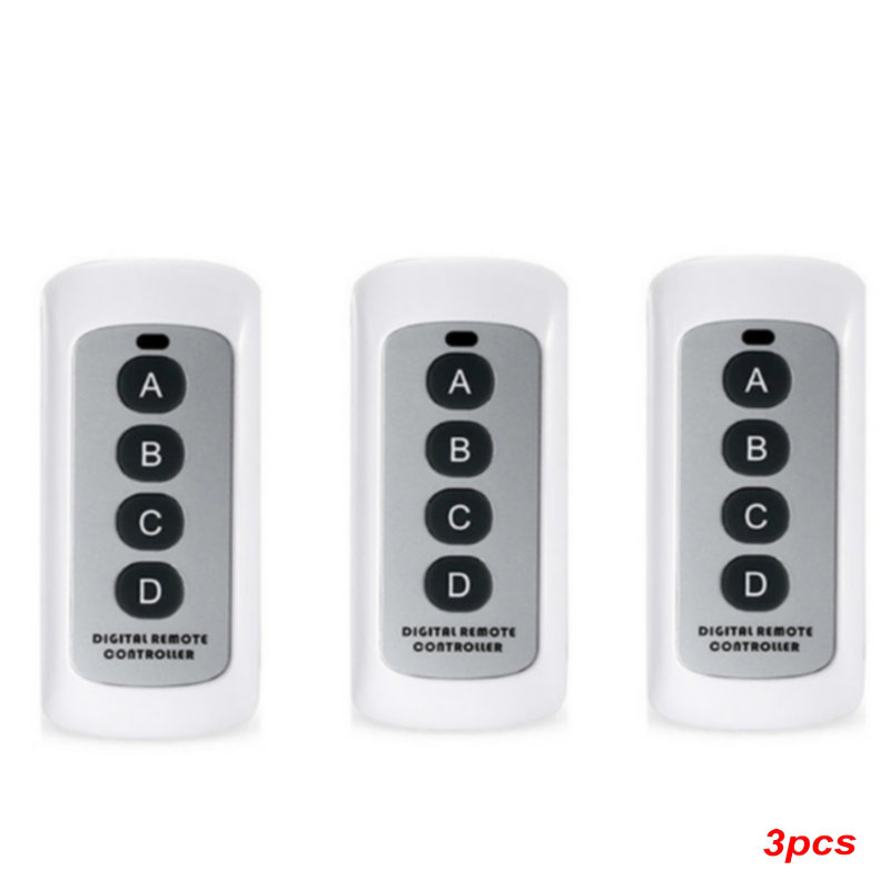 Smart Home RF433 Remote Control Switch Transmitter Receiver Smart Switch for Home Modification Relay Receiver Module Switch: set white 2