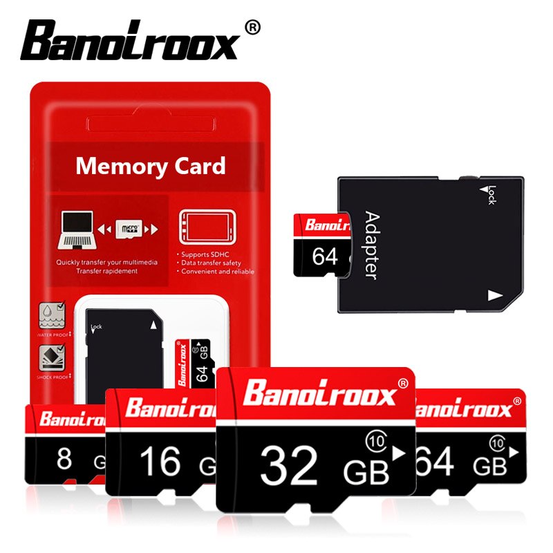 Banolroox Microsd Geheugenkaart 128Gb Micro Sd Kaart Class 10 16Gb 32Gb 64Gb Microsd Tf kaart Voor Smartphone/Camera/Gopro