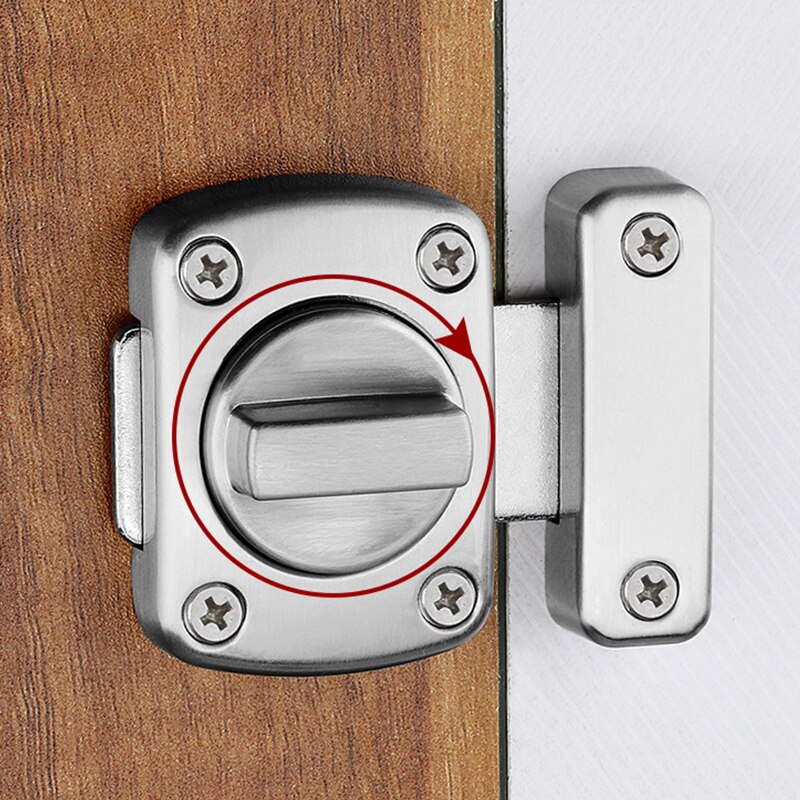 General zinc alloy brushed furniture bolt safety sliding door thickened cabinet latch door lock pin