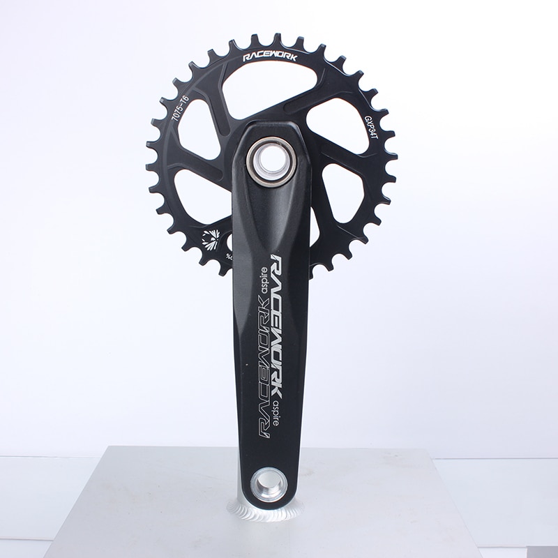 RACEWORK Crankset 170/175mm Mountain Bike Chainring 32/34/36/38T Narrow Wide MTB Bicycle Crank Set For SRAM GXP SHIMANO