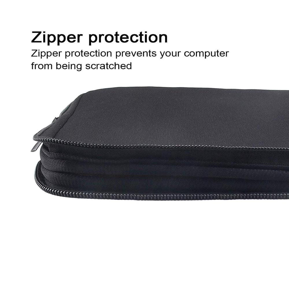 Sacoche à manches pour ordinateur portable 17 "noir solide, étanche avec 4 sangles pour ordinateur portable 17.3 et 17.4 pouces HP Dell Acer Lenovo Toshiba