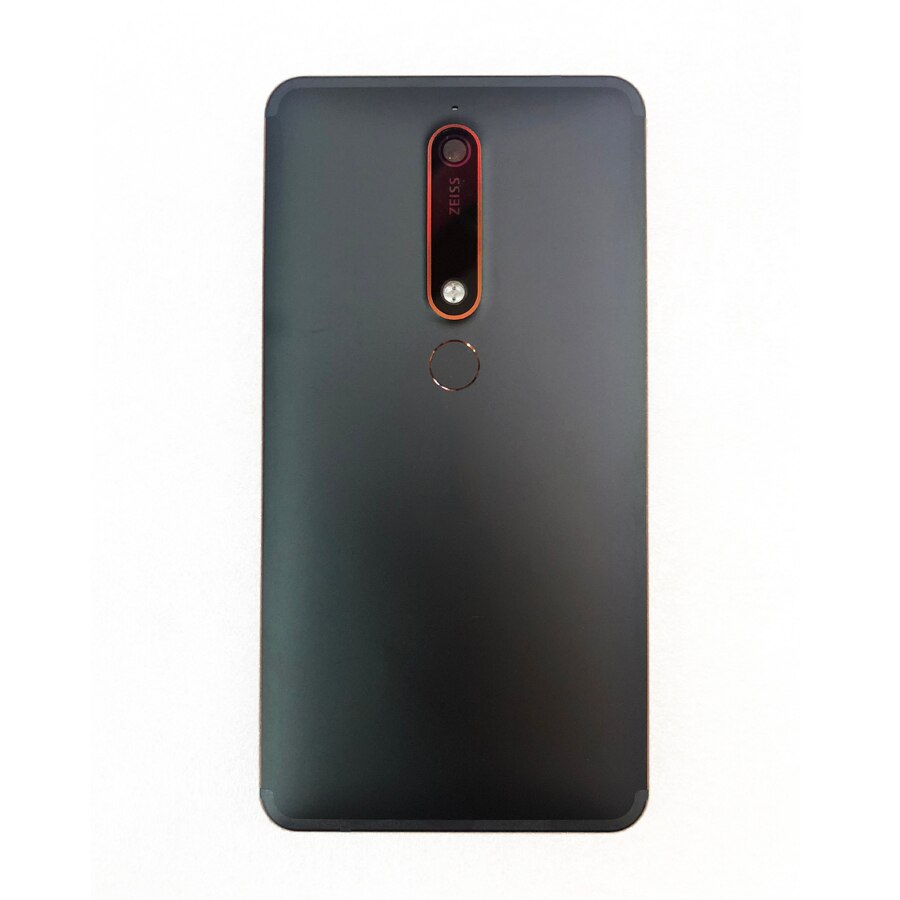 Phone Back Cover for Nokia 6.1 TA-1045 - Aluminum Housing with Lens & Fingerprint Sensor