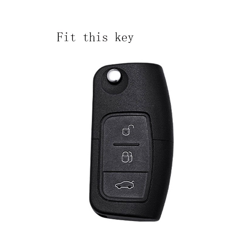 TPU Car Key Cover Case For Ford Fiesta Focus 2 Ecosport Kuga Escape Falcon B-Max C-Max Eco Sport Galaxy 3 Button Accessories