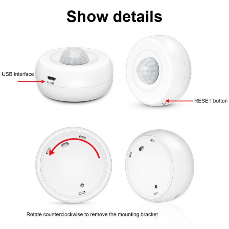 Tuya Smart Zgb Motion Sensor Draadloze Passief Infrarood Detector Security Inbraakalarm Sensor Tuya App Controle Smart Home