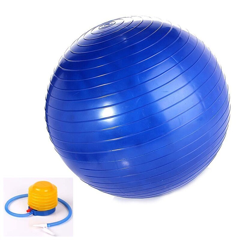Exercise Ball - 75cm - Burst Resistant - High Grip Rubber - for Yoga, Pilates, Abs