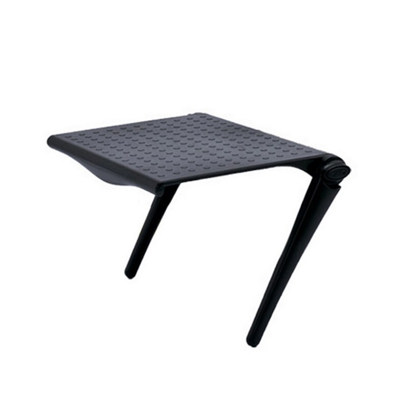 Screen Top Plank Display Plank Computer Monitor Riser Desktop Stand Tv Rack Opslag Bureau Multifunctionele Opbergrek Abs: Black