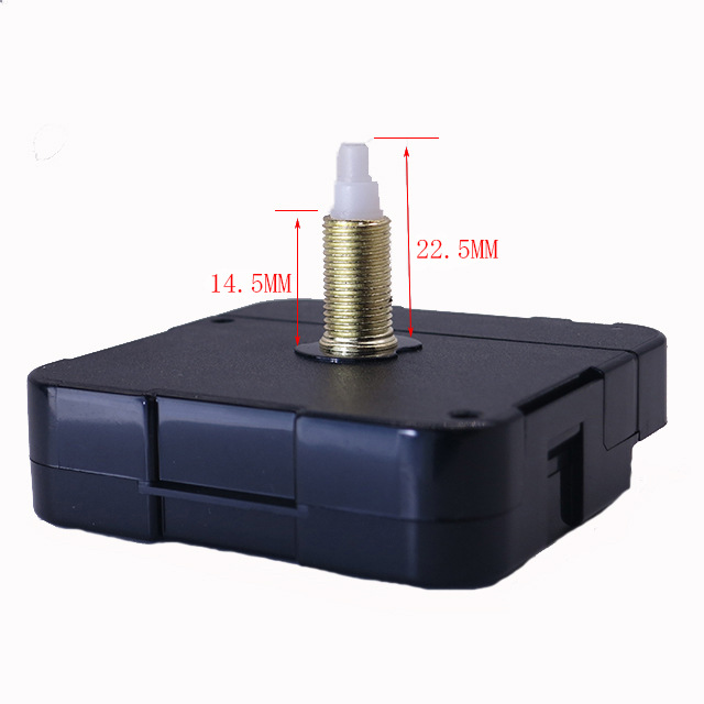 Reloj de pared de longitud de eje largo, mecanismo silencioso de relojes de cuarzo Diy, Kit de piezas de reparación de maquinaria para reloj de pared de 31mm: Azul cielo