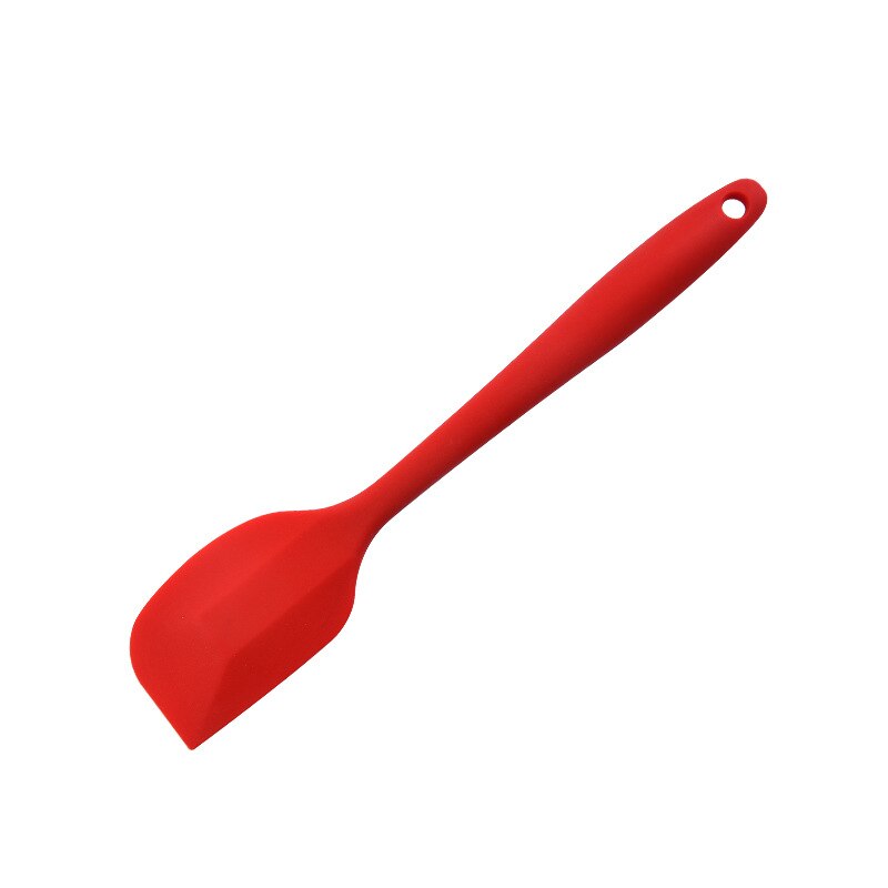 Nicht-Stock Silikon Creme Spachtel Schaber Löffel Öl Pinsel Wärme-Beständig Spatel flexibel Küche Utensilien Backen Kochen Werkzeuge: S Schaber rot