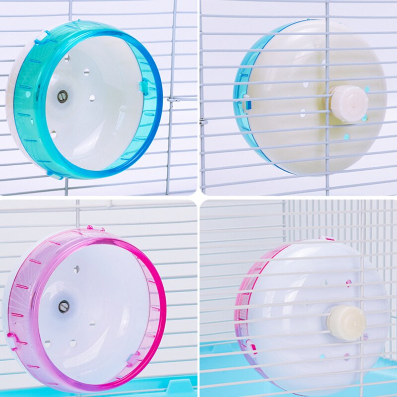 Funny Hamster Wheel Toy Silent Runner Spinner Exercise Running Wheel Small Pets Plastic Silent Roller Exercise Wheel Cage