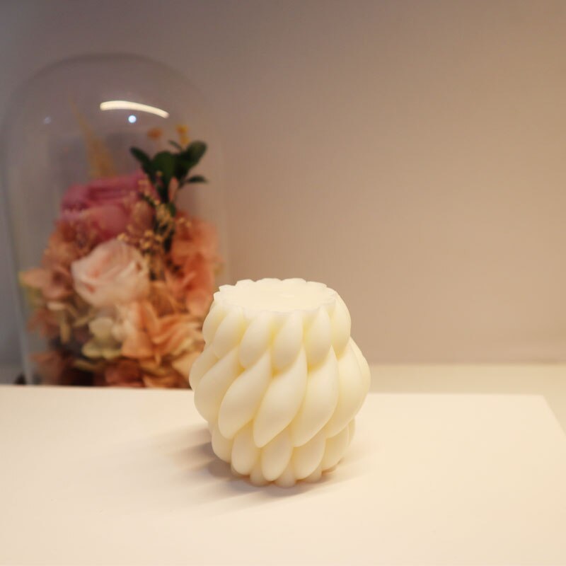 Molde de silicona con forma de gota de lluvia para decoración del hogar, Pilar curvo con forma de gota de lluvia, arte abstracto, fabricación de velas