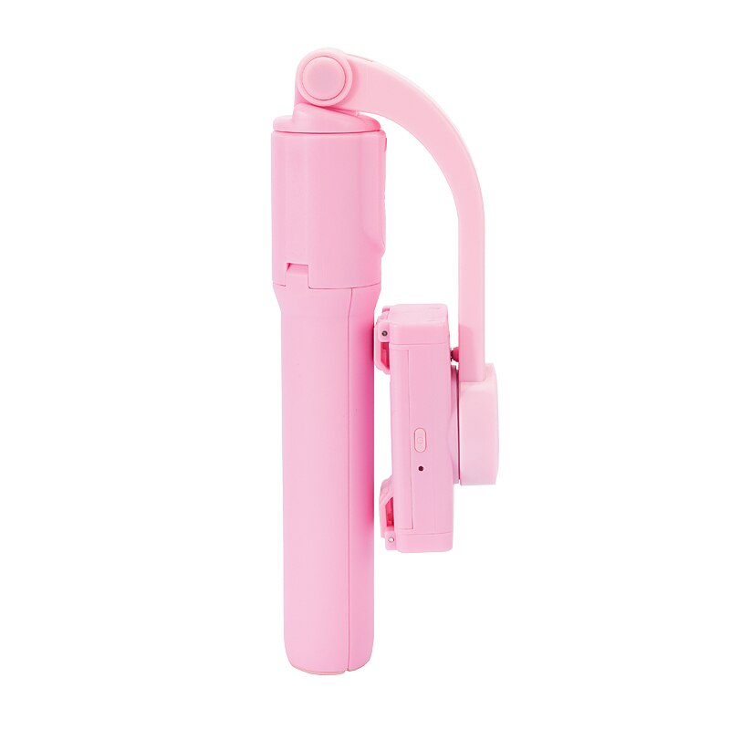 Stabilisateur de cardan portatif à axe unique, trépied Anti-secouement, Bluetooth, Zoom, télécommande, bâton de Selfie pour téléphone Gopro, caméra Actio: Rose