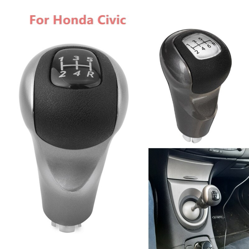 Pomo de cambio de marchas de 5 y 6 velocidades para coche, cubierta de arranque para palanca de cambios, para Honda Civic DX EX LX 2006, 2007, , , ,
