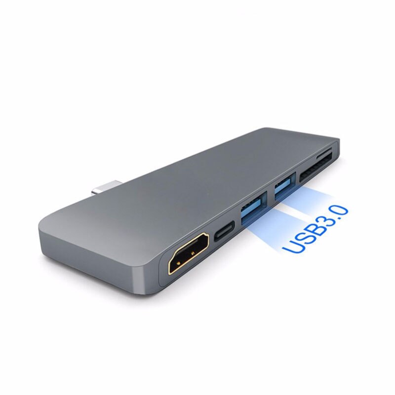 Marsea Thunderbolt 3 Usb C Hub Hdmi-Compatibel Met Pd Tf Sd Kaartlezer 3.0 Hub Usb C Dock voor Macbook Pro/Air USB-C Otg