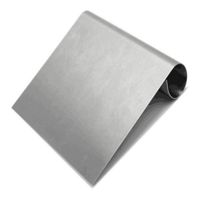 Bench Pastry Scraper Chopper Stainless Steel Kitchen Food Scraper Icing Smoother Blade with Measuring Scale forDough Cake Pizza