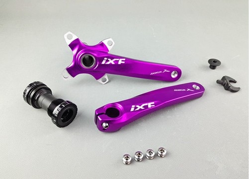 Aluminium fiets crank tandwiel mountainbike trapas crank gegroefde schijf mtb 104 bcd fiets onderdeel voor xt  m610 m590