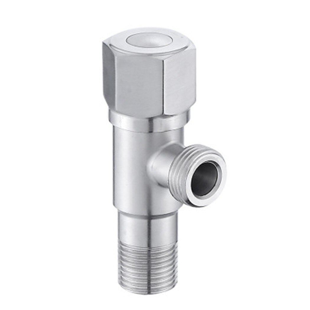 Stainless Steel Shut Off Valve Toilet 0.3-1.8Mpa Angle Valve Brushed Nickel