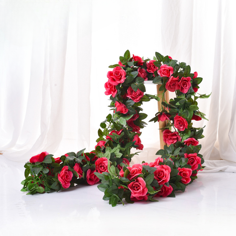 Knstliche rosenranke, 16 bltenkpfe, lnge 220cm...  Grandado