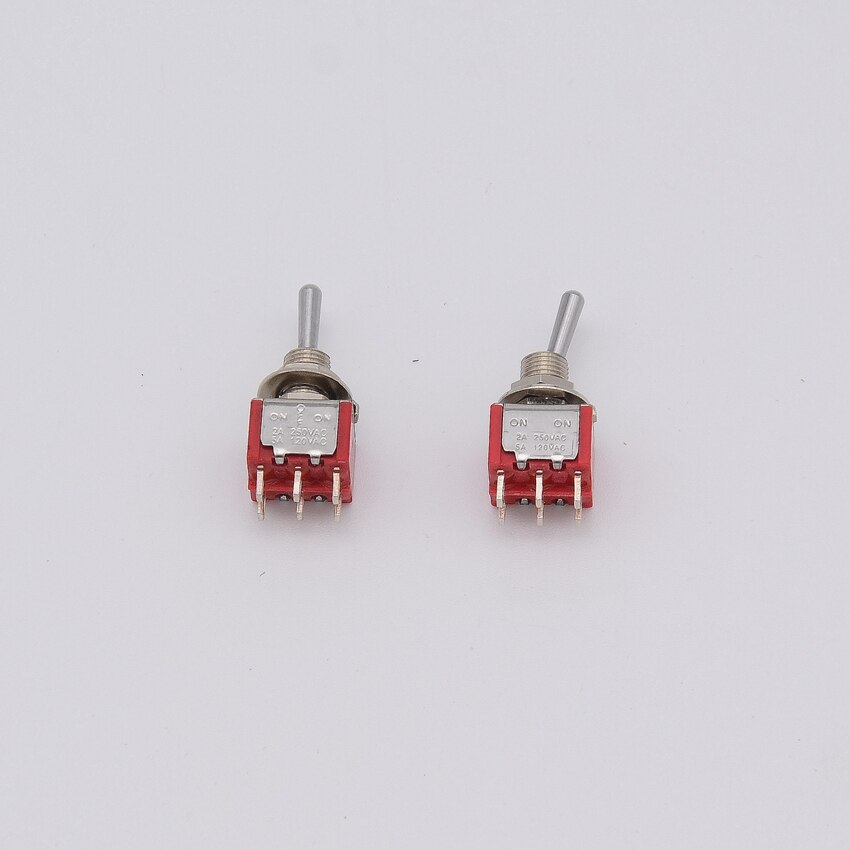 1 Piece ON-ON / ON-OFF-ON DPDT Mini Toggle Switch for Electric Guitar or Bass CN(Origin)
