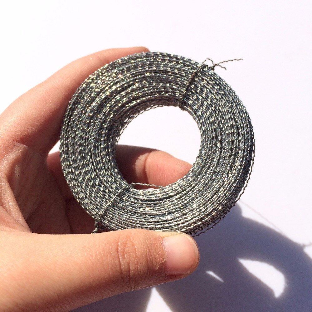 2 tråde snoet sammen trådjernforseglingstrådens diameter  of 0.6mm 60m pr. spoletråd