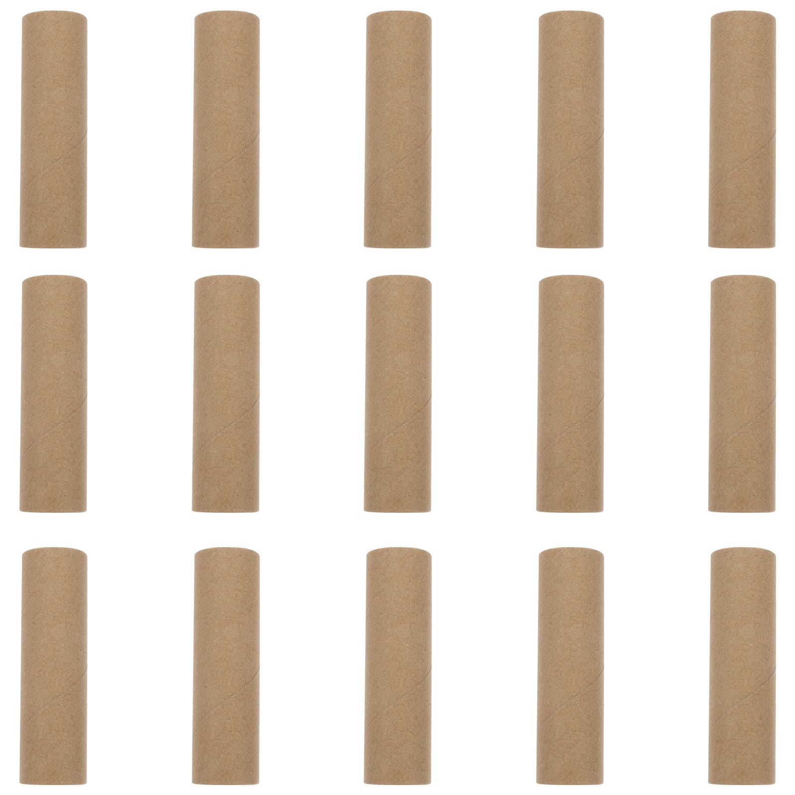 15pcs Children Hand-made Paper Tubes DIY Cardboard Tubes Round Paper Rolls DIY Accessories for Kindergarten Kids Handmade