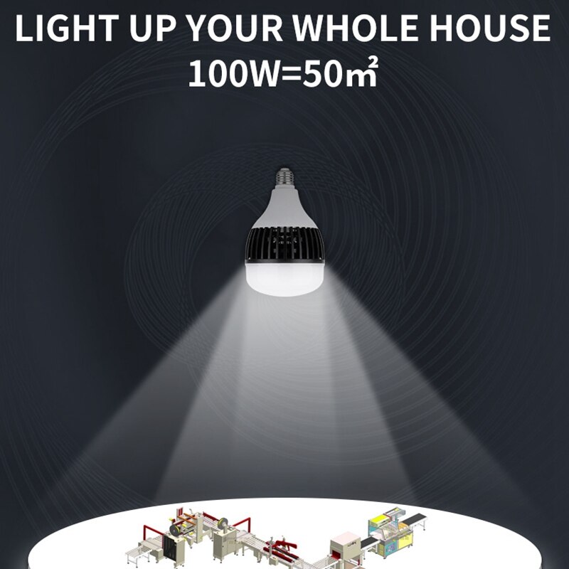E27 Led Light Bulb 50W 100W 150W Led Lamp High Bay Light lamps 220V-240V Lights for Factory Warehouse Industrial Garage Lighting