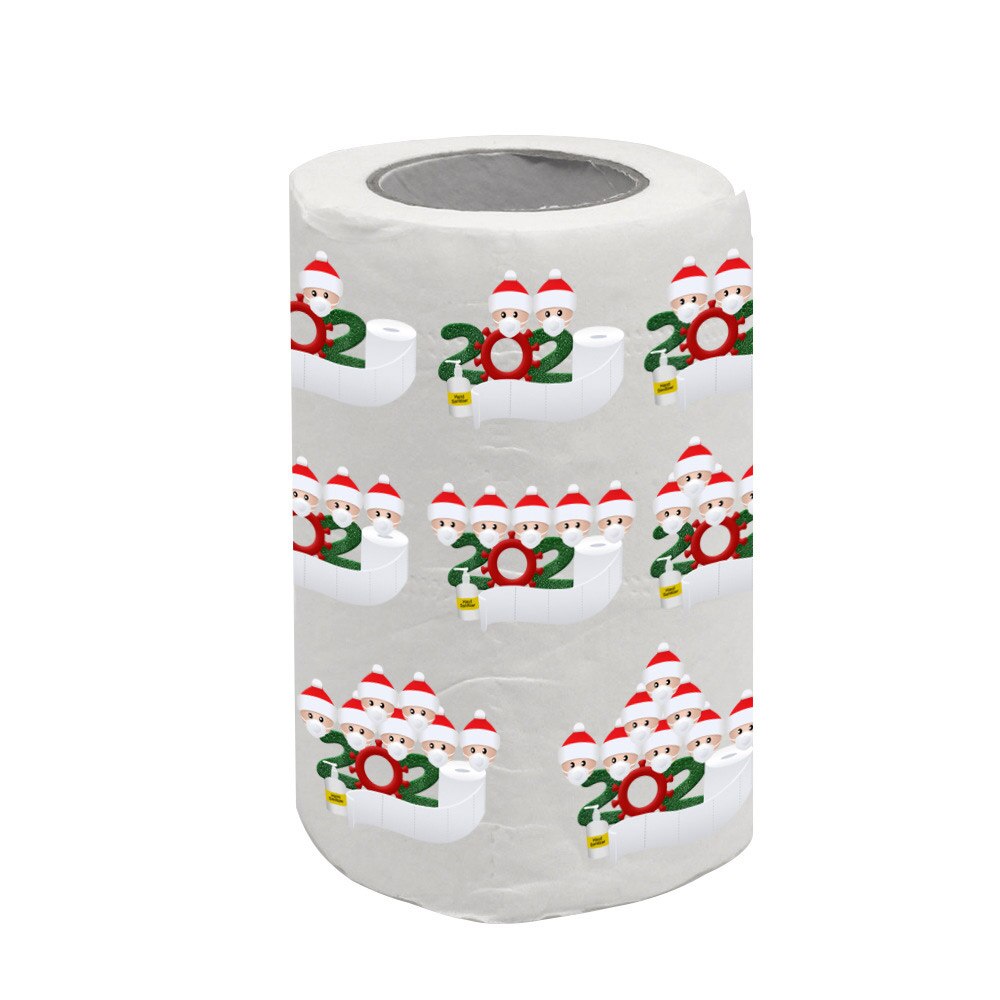 Kerst Stijl Wc Papier Leuke Afdrukken Roll Papieren Handdoek Kerstman Creatieve Papieren Handdoek Toiletpapier Roll
