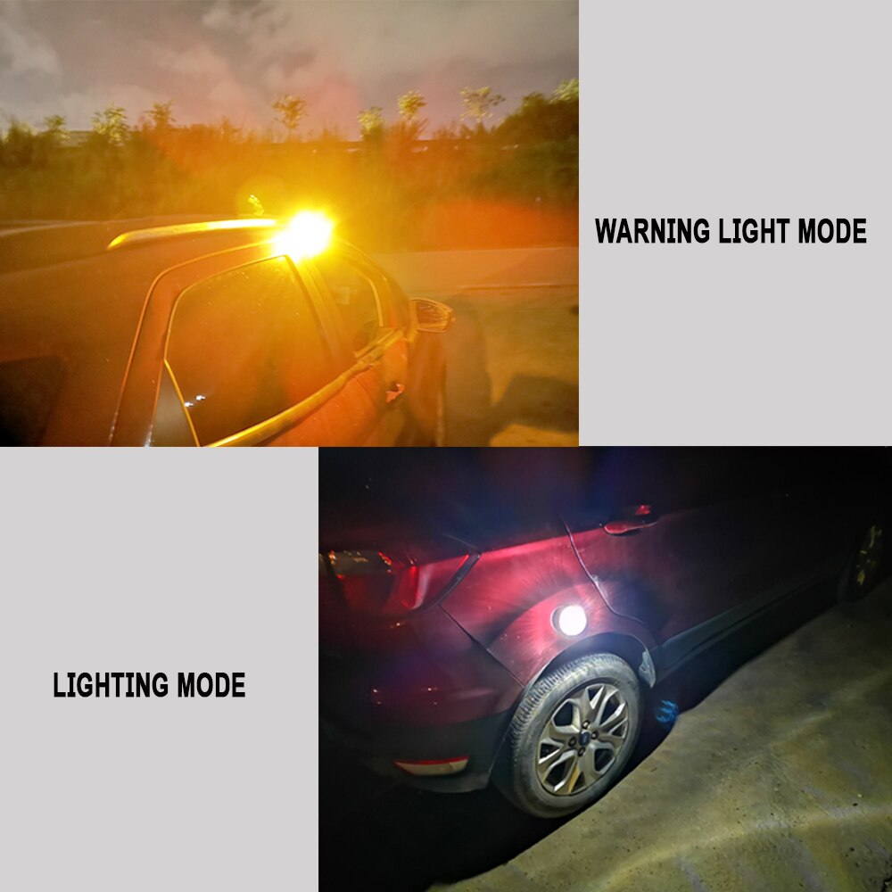 Led vejsikkerhed advarsel blinkende lys vejside signal flare reflektorer hjælper med at blinke magnetisk base for køretøjer bil havari