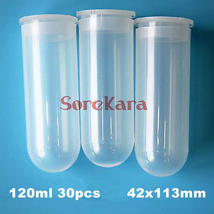 0.2/0.5/1.5/2/5/7/10/20/50/120ml Lab Plastic Centrifuge Tube EP Tube PCR Tube Sample Specimen Laboratory Teaching: 120ml