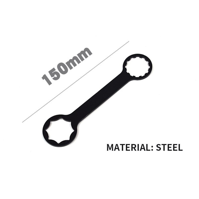 Fiets trapas sleutel trapas gereedschap inkeping installatie gereedschap verwijderaar reparatie voor fiets fiets voorvork verwijderaar