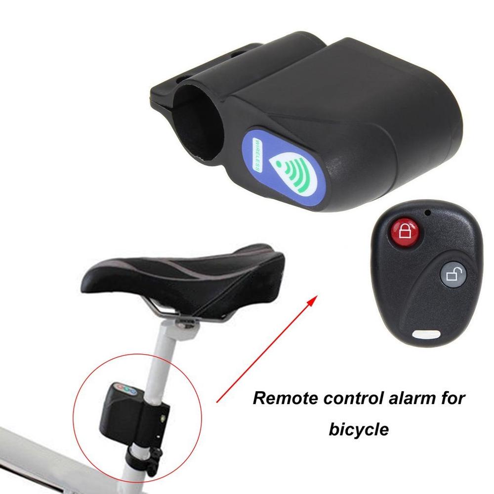 Tyverisikring lås trådløs fjernbetjening vibrationsalarm mountainbike sikkerhedslås cykeltilbehør