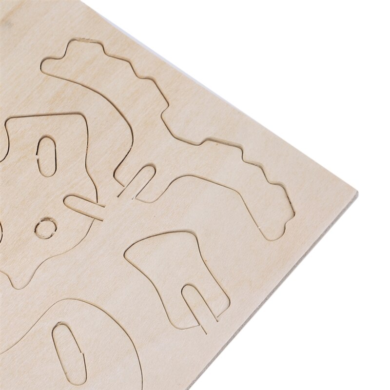 Diy 3D Hout Puzzel Animal Leeuw Handgemaakte Educatief Speelgoed Voor Kinderen