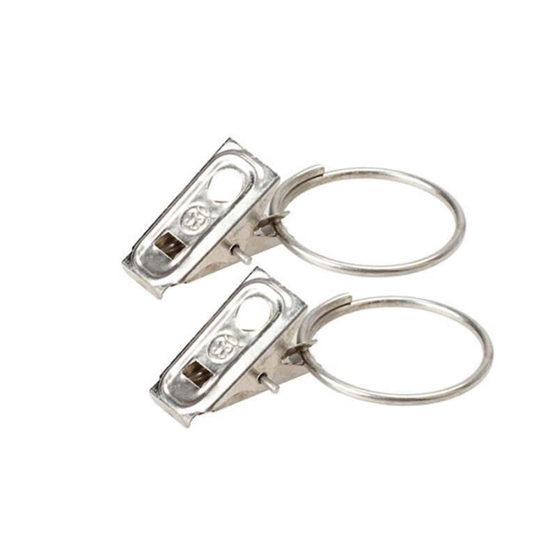 10 stuks Metalen Gordijn Clips Gordijn Gordijn Staaf Clips Klem Oogjes Ringen Universele Badkamer Product