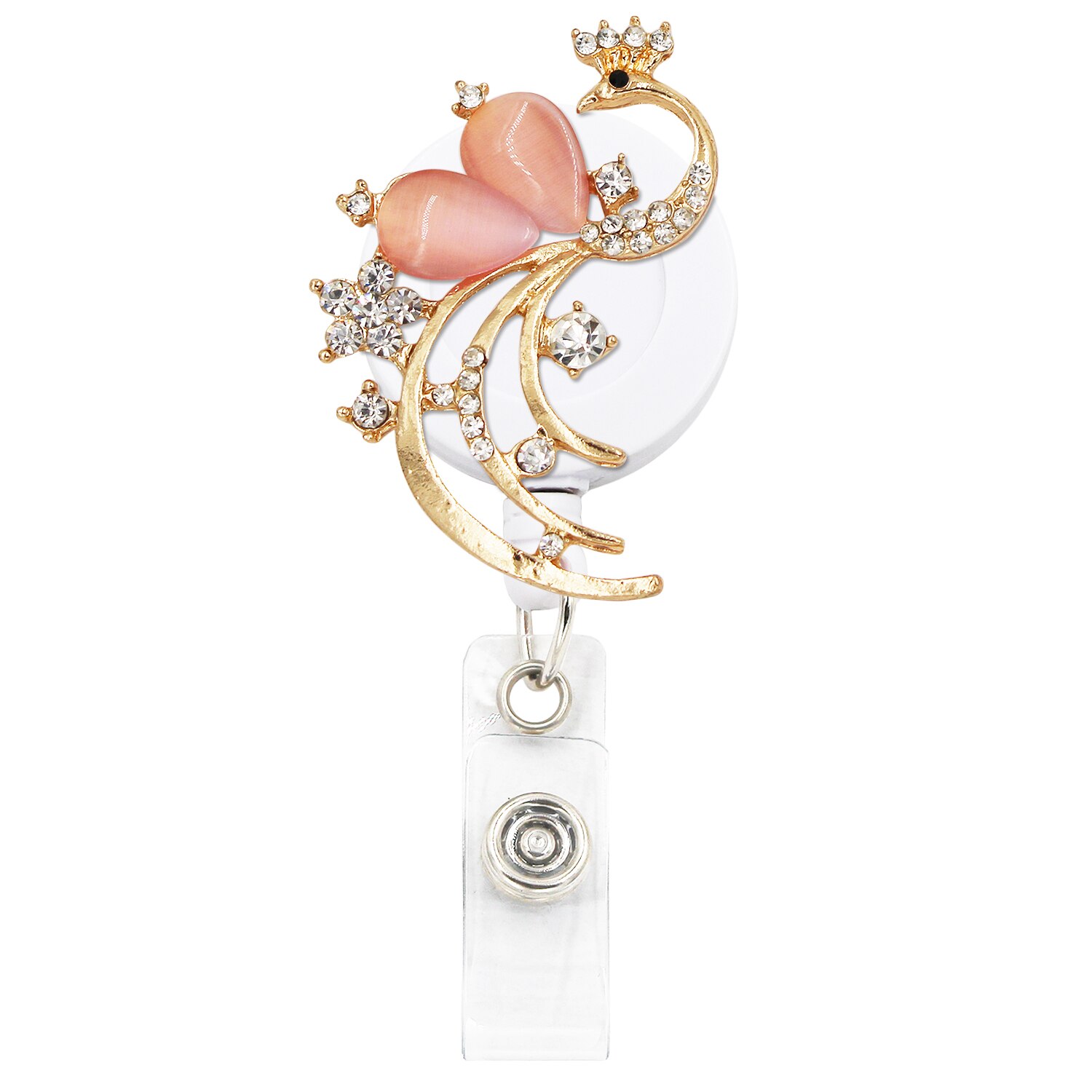 Idclip Porta distintivo A Scomparsa con Morsetti A Coccodrillo clip di Cavo Retrattile ID distintivo Volpe Del Cuore Della Farfalla di Stile Animale: 8