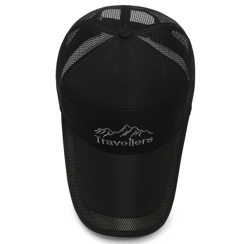 Unisex pet met klep in effen kleur, herenpet met klep, casual zonnehoed, hoofddeksel voor dames, mesh baseballpet voor outdoor streetwear