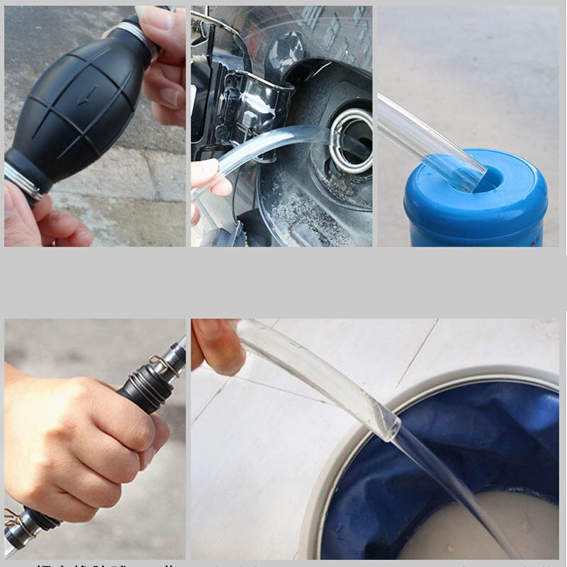 Handpomp pijp auto geleider hevel brandstof vloeistof overdracht olie afzuiging extractor voor auto  b99